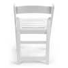 Atlas Commercial Products TitanPRO™ White Resin Folding Chair with Slatted Seat RFCSL6WH